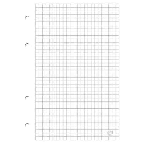 Wkład do segregatora Interdruk A4/100/70g kratka, Biały